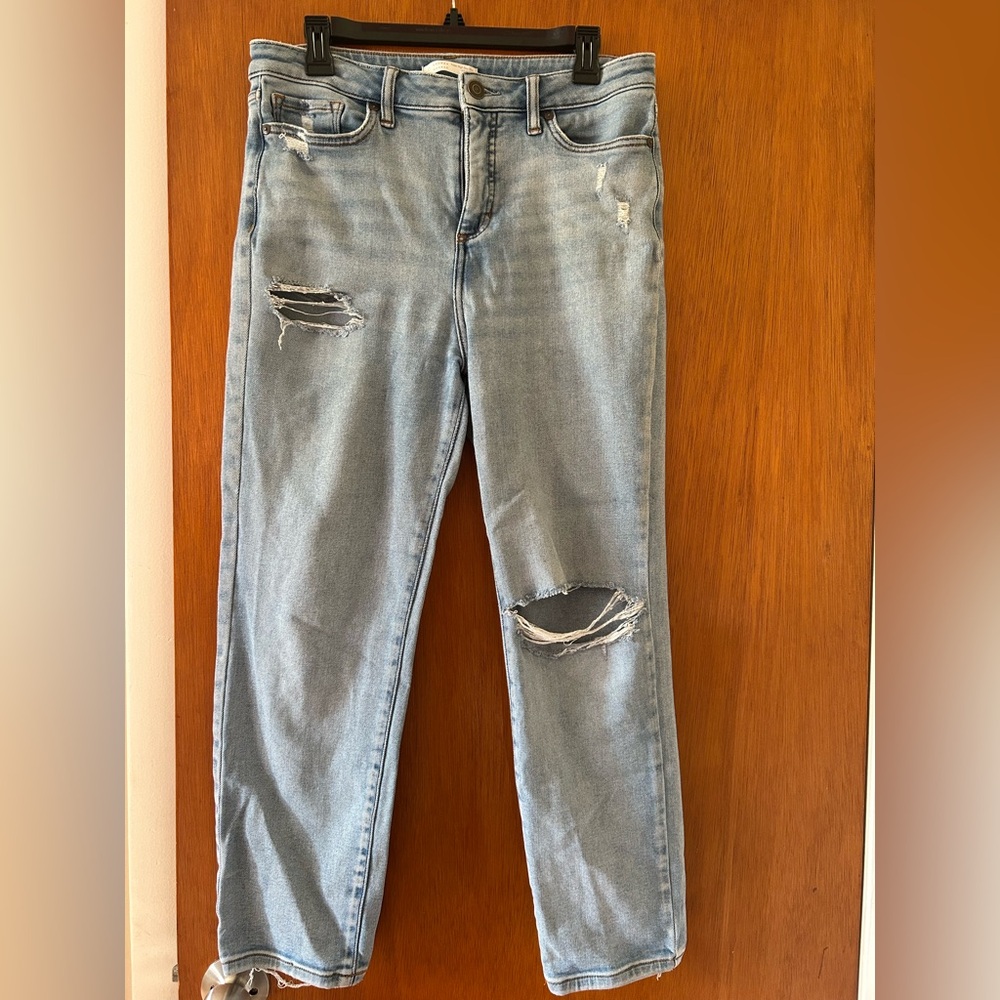 Distressed Light Blue Women's Jeans